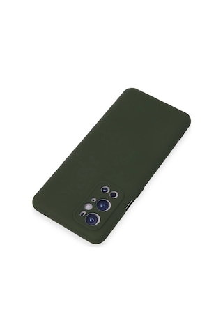 One Plus 9 Pro Kılıf Nano İçi Kadife Silikon - Koyu Yeşil -