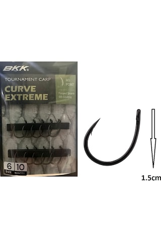 Bkk Curve Extreme No:6 Sazan İğnesi 10 Adet