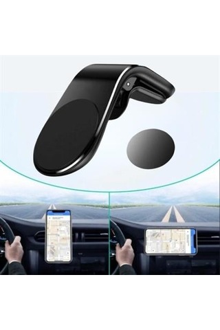 Telefon Tutucu Oto Araç Havalandırma Izgarasına Takılan Mandallı Mıknatıslı Manyetik Tutucu