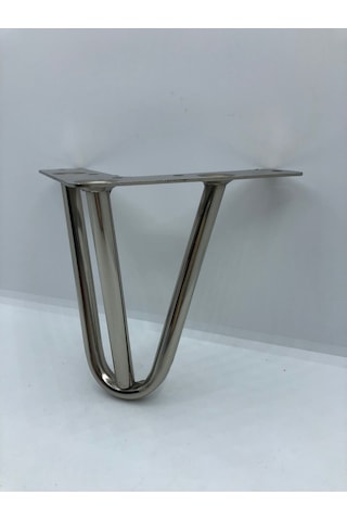Metal,12 12 12 Cm Krom Kaplama Koltuk,dolap,baza, Ayağı 4 Adet