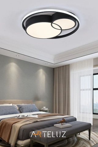Arteluz Modern Çift Yuvarlak Led Avize