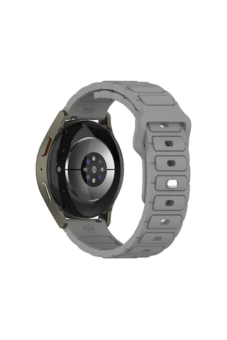 Samsung Uyumlu Galaxy Watch 46mm Joiecreatif Krd-132 22mm Silikon Kordon Strap Kayış - Siyah