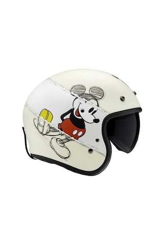 Hjc V31 Disney Mickey Sketch MC1SF Açık Kask-11387 Çok Renkli