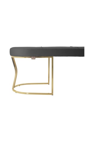 Viego Gold Collection- Gri Kapitoneli Chester Model Puf & Bench & Koltuk & Uzun Makyaj Puff & Yatak Ucu