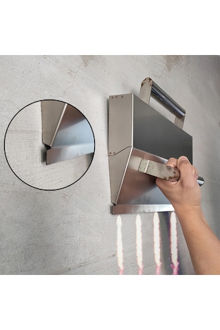 Moveevo Paslanmaz Çelik Harç Spatula, Ergonomik Kollü, 325mm Geniş, Çimento Ve Mortar İçin Dayanıklı Tuvalet Aracı