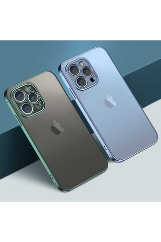 Apple iPhone Uyumlu 13 Pro Bth Mat Gbox Kılıf gümüş