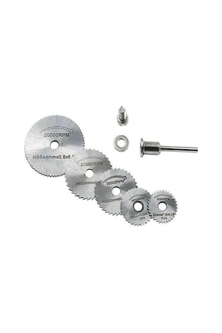 Bn5 6 Parça Dremel Gravür Uç Takım Daire Testere Hss Kesici Disk
