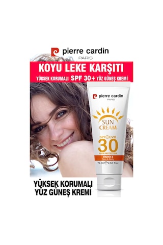 Pierre Cardin Leke Karşıtı Yüksek Koruyucu Yüz Güneş Kremi SPF30 75 ML