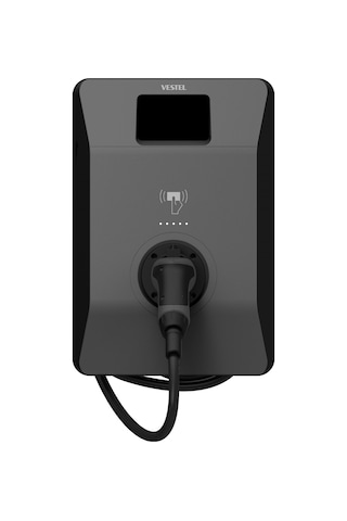 Vestel Elektrikli Araç Şarj İstasyonu Evc04 Smart Wifi 22kw Kablolu Ekranlı