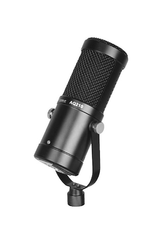 Aq210 Condenser Stüdyo Profesyonel Kayıt ve Yayın Mikrofonu Studio Siyah