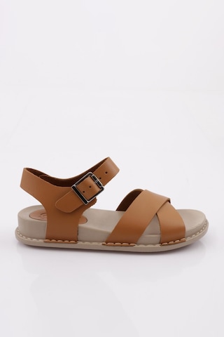 Dgn P31 Kadin Çapraz Bantli Sandalet P31-1512-R1755 Taba