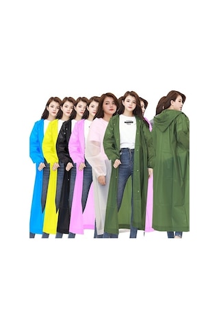 Marlux Eleven Market Raıncoat Eva Unisex Haki Yağmurluk Haki