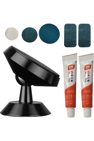 Symbee Siyah Alüminyum Manyetik Asma Tutucu - Dijital Cihazlar İçin 360 Evrensel Başlıklı, Duvara Kurulabilir, Dayanıklı Ve Hafif