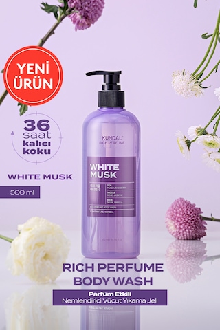 Kundal Rich Perfume Body Wash White Musk Amber 500 ML