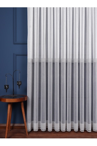 Hilal Renk Geçişli Bantlı Tül Perde / Ölçünüze Özel Dikim