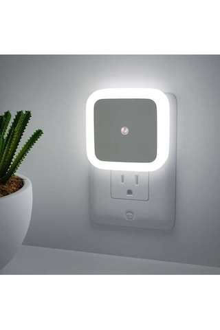 Maoyaya Akıllı Gece Lambası - Beyaz Işık, Otomatik Sensörlü Ve Ayarlanabilir Beyaz