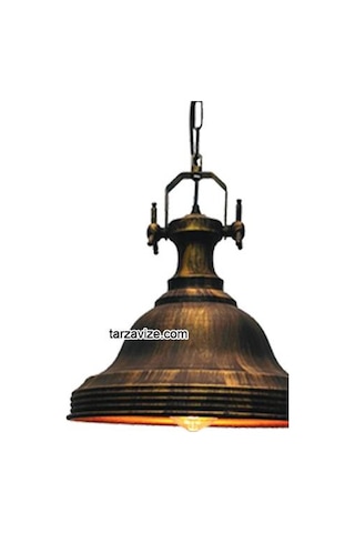 Tarzavize Trt53 Dekoratif Eskitme Tekli Retro Modern Sarkıt Avize Eskitme