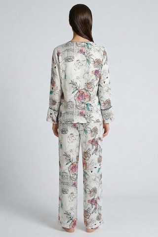 Maison Royale Desenli Uzun Viskon Pijama Takımı