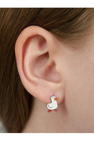 Veronika Çocuk Kûretim Numarası 925 Gümüş Küpeler. 149811532 Diğer