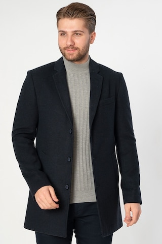 White Stone Abrantes Slim Fit 1754 Pamuklu Palto Laci Lacivert