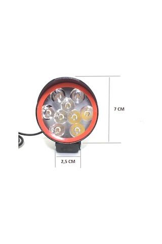 Motosiklet 9 Ledli Sis Far Çakar Modlu 2 Li Set 12v Led Far