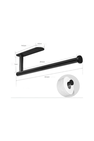 Kendinden Yapışkanlı Kağıt Havluluk Mat Siyah Mat Siyah