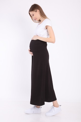 Luvmabelly Myra9030 Beli Ayarlanabilir Hamile Etek -siyah-siyah