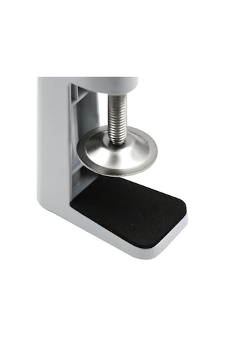 Beyaz Ayarlanabilir Masa Lambası Işıkları Metal Stand Döner Klip Kol Kelepçe Kilit Tutucu