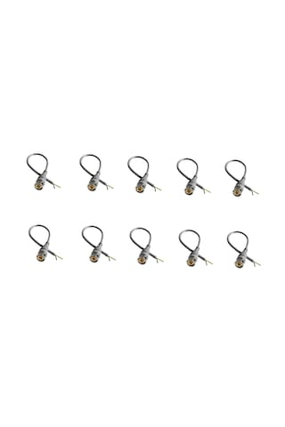 10 Adet Bnc Fişli 18 Cm Hazır Gold Uçlu Kablo