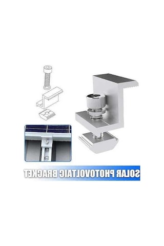 Moly 10 Adet Alüminyum Z-şekilli Güneş Paneli Tutamağı, Çivili, 30mm Yan Basınçlı, Hızlı Kurulum