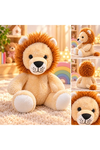 Aslan Peluş 35 Cm Açık Kahverengi