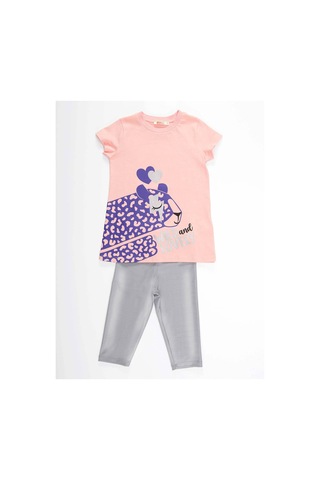 Denokids Mshb&g Leopar Kız Tunik Tayt Takım Çok Renkli