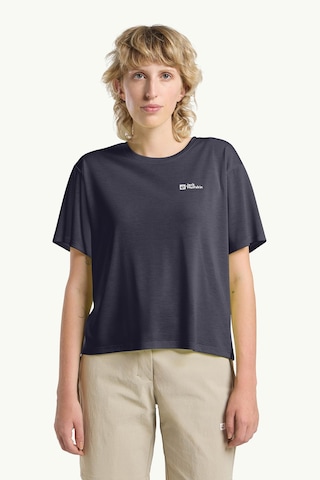 Jack Wolfskin Vonnan Crop T W Siyah Kadın Kısa Kol T-shirt 000000000102233077 SIYAH