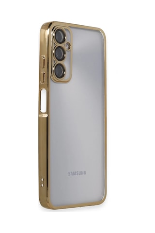 Newface - 276 - Samsung Galaxy Uyumlu A05s Kılıf Razer Lensli Silikon - Csmo-tex - - Gold