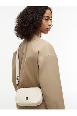 Tommy Hilfiger Kadın Omuz Çantası-aw0aw18741 Cream