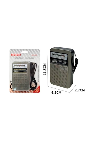 Meier M-9320 Şarjlı Fm Am Sw 3 Bandlı Cep Radyosu