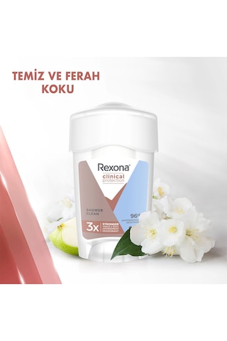 Rexona Clinical Protection Shower Clean Kadın Stick Deodorant 2 x 45 ML
