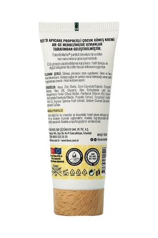 Bee'o Propolisli Yüksek Koruma Çocuk Güneş Kremi, 50+ Spf, 80 Ml