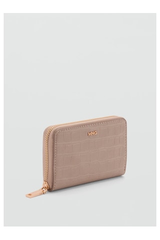 Timsah Derisi Görünümlü Bozuk Para Cüzdanı