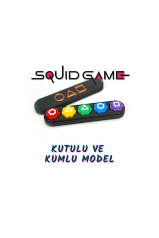 Squid Game Beş Taş - Kutulu Ve Kumlu Model - Renkli Taş Gonggi