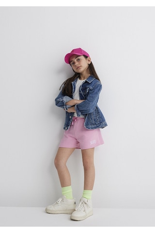 Mavi - Mavi Logo Baskılı Pembe Şort 7410002-70972 Pembe