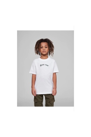 Primemağazam Çocuk Unisex Baskılı T-shirt - Beyaz Çeşitli