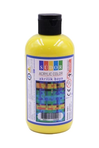 Südor Akrilik Boya 250 Ml Limon Sarı 22 Çok Renkli