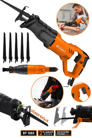 Butools ST-13 9000 Xdrive Tilki Kuyruğu Testere Makinesi Turuncu