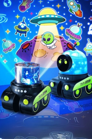 Büro Ev Ofis Hediyesi İçin Robot Tasarımlı Projektör Gece Lambası Diğer