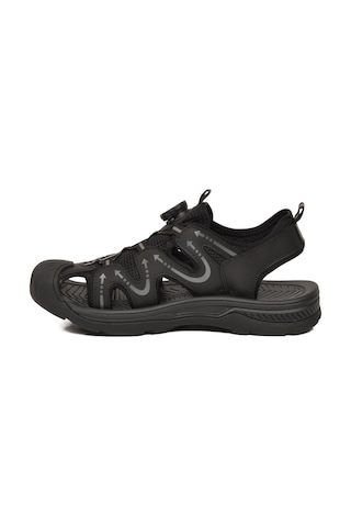 Voyager Erkek Outdoor Trekking Sandalet Nefes Alabilen Yapı Misina Bağcık Siyah E339 M