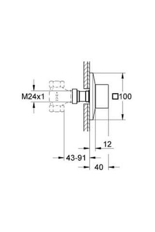 Grohe Allure Brilliant Ankastre Stop Valf - 29398000 Gümüş