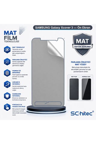 Samsung Galaxy Xcover 3 Uyumlu Ön Yüzey Mat Hidrojel Ekran Koruyucu 68774125