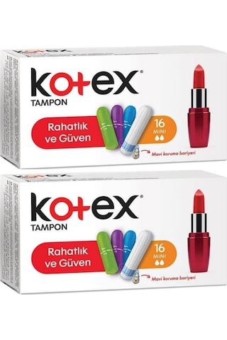 Kotex Tampon Mini 32 Li Set 2pk 16