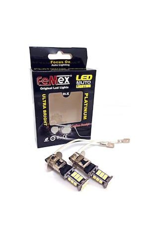 Femex H3 Sis Led Ampul Beyaz Renk Sadece Sis Farları İçin